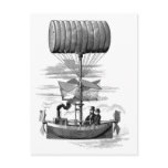 Fantastic Steampunk Airship Balloon Boat Post Card