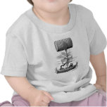 Fantastic Steampunk Airship Balloon Boat t-shirts