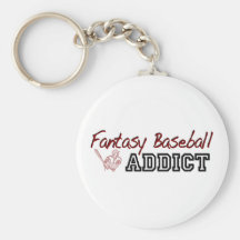 Fantasy Baseball Addict Keychain