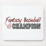 Fantasy Baseball Champion Mouse Pad