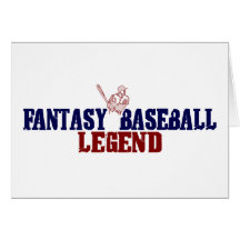 Fantasy Baseball Legend Greeting Card