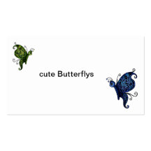 fantasy butterflys business cards