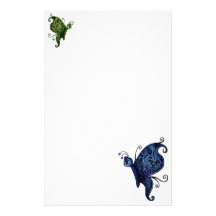 fantasy butterflys stationary stationery