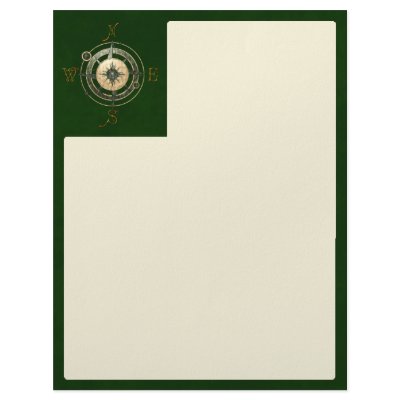 Fantasy (Celtic) Compass Design Personalized Letterhead by TheGoldenShamrock