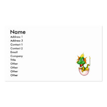 Fantasy Cute Baby Dragon Business Card Template