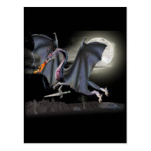 Fantasy dragon post card