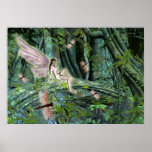 Fantasy dragonfly fairy Poster