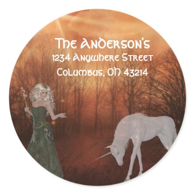 Fantasy Dream Address Labels Stickers by mrssocolov4