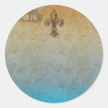 Fantasy Fairy Tale Fleur de Lis Stickers Tags