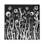 fantasy flowers refrigerator magnet