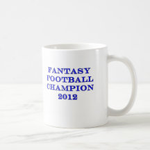 Fantasy Football Champion 2012 Coffee Mug