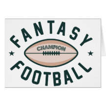 Fantasy Football Champion Greeting Card
