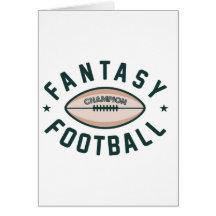 Fantasy Football Champion Greeting Card