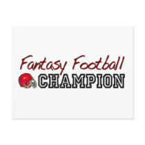 Fantasy Football Champion Post Card