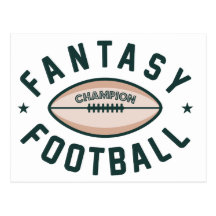 Fantasy Football Champion Postcard