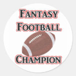 Fantasy Football Champion Stickers