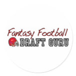 Fantasy Football Draft Guru Round Sticker