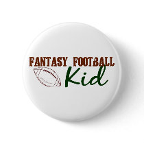 Fantasy Football Kid Pinback Buttons