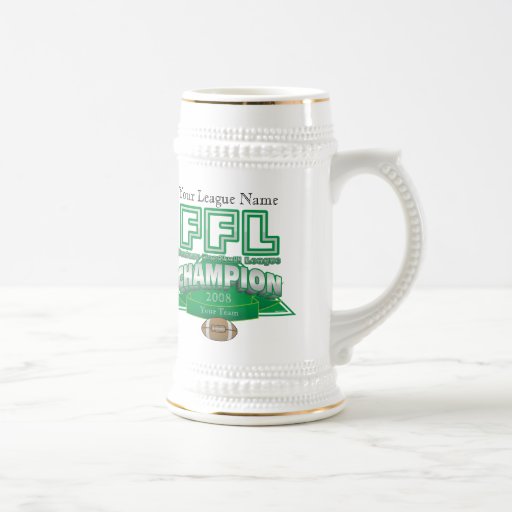 Fantasy Football League Trophy - Customized Mugs