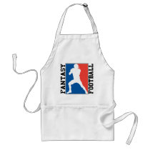 Fantasy Football, red white and blue Logo Aprons