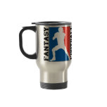 Fantasy Football, red white and blue Logo Coffee Mugs