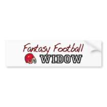 Fantasy Football Widow Bumper Sticker