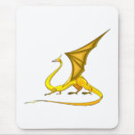Fantasy Golden Dragon Mousepads