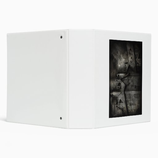 Fantasy - Haunted - It was a dark and stormy night 3 Ring Binder
