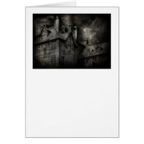 Fantasy - Haunted - It was a dark and stormy night Greeting Cards