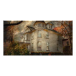 Fantasy - Haunted - The Caretakers House Personalized Photo Card