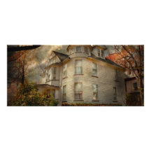 Fantasy - Haunted - The Caretakers House Rack Card Template