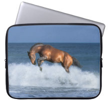 Fantasy Horses: Selle Francais & Sea Laptop Sleeve