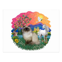 Fantasy Land (ff) - Himilayan Cat Post Card