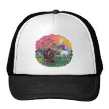 Fantasy Land (ff) - Maine Coon cat (tabby 10) Mesh Hats