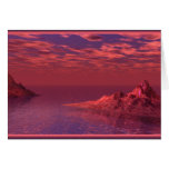 Fantasy Landscape - Mountains at Dawn Greeting Cards