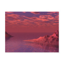 Fantasy Landscape - Mountains at Dawn Postcard