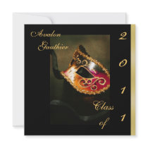Fantasy Masquerade Class Of Graduation Invitation