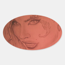fantasy oval stickers