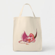 Fantasy Pink Dragon.png Tote Bag
