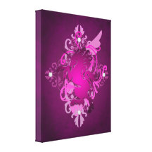 Fantasy Pink Unicorn Enchanting Canvas Print