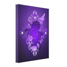 Fantasy Purple Unicorn Enchanting Canvas Print