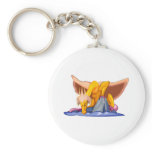 Fantasy Sad Old Dragon Key Chains