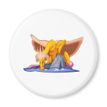 Fantasy Sad Old Dragon Refrigerator Magnets