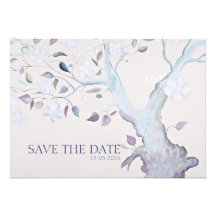 Fantasy Tree Wedding Save the Date Custom Invite