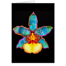 Fantasy Tropical Orchid Card