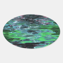 Fantasy Waters Oval Sticker