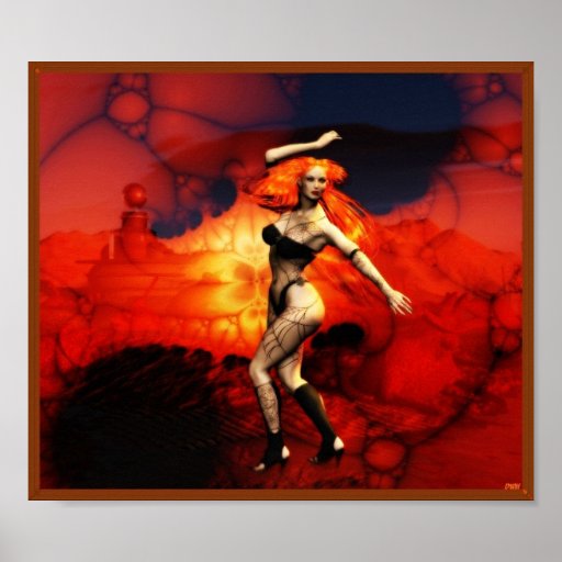 Fantasy Web in Red Posters