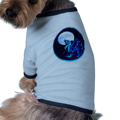 Fantasy Wolf framed Pet Clothing by Lotacats