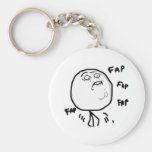 Fap Fap Guy Rage Face Comic Meme Keychain