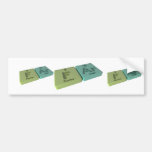 Far as F Fluorine and Ar Argon Bumper Sticker